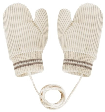 OhMill Moufles d'hiver en Polaire Gants d’Hiver pour Enfants Moufles de Cou Suspendus Gants de Ski Chaud Coupe-Vent Accessoires d'hiver Mignon pour Garçons Filles 1-4 Ans