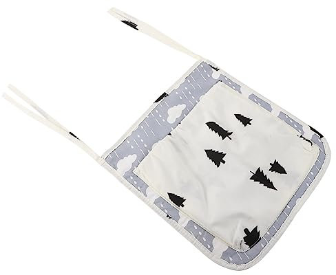 WATIIFUFU 1Stk Aufbewahrungstasche Aufbewahrungsbeutel Organisatoren zum Aufhängen von Türen flaschengestell Kinderbett Organizer Wiege Wickeltasche Babybetttasche Reine Baumwolle Weiß