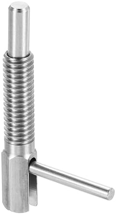 QUARKZMAN Einziehbarer Indexierungs-Spannstift, M6 L-Feder-Spannstift aus Edelstahl, federbelasteter Riegel, Teleskop-Verriegelungsstift für Maschinenbau und Schiffbau