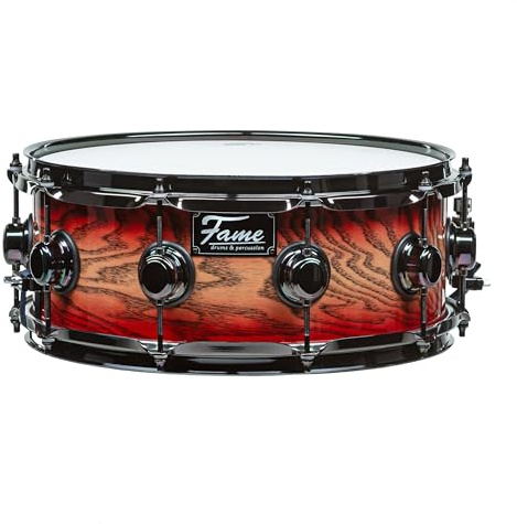 Fame Fortress Snare 14x5,5 Red Burst - Snare Drum