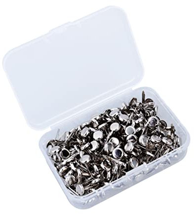 Artibetter 200 Stück Metall-papierklammern Verschlüsse Aus Metall Mit Aufbewahrungsbox Für Bastelarbeiten DIY Silber Und Rostfrei