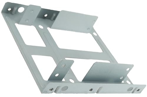 Adaptador de soporte duro de metal de 2.5 pulgadas para almacenamiento interno de escritorio sin problemas, expansión de disco duro estable, marco de montaje de metal para PC