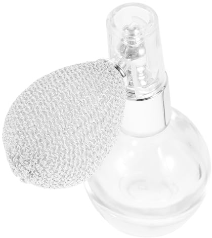 DECORNIJIA Botella de Spray de Perfume de Vidrio de 10ml Recargable Buen Sellado, Estilo Vintage Dorado, Adecuado para Viajes y Uso en Automóvil Color Aleatorio