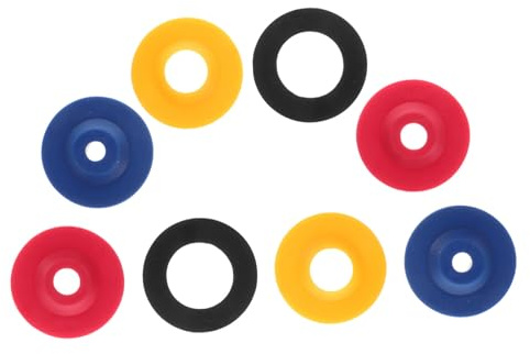 DECOMELODY Kit De 8 Limiteurs De Débit en Silicone Joints D'étanchéité pour Tuyaux d'eau, 4 Tailles Assorties, Accessoires De Bain Étanches pour Consommation d'eau Et Prévention des Fuites