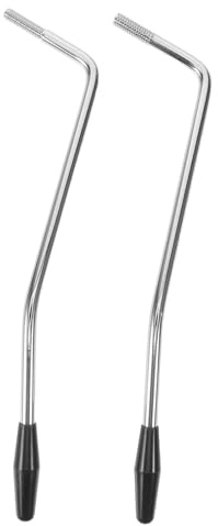 SUPVOX 2 Piezas Brazo Trémolo Metálico para Guitarra Eléctrica St Reemplazo con Rosca y Cabeza Negra Duradero y Estable para Sistema de Trémolo