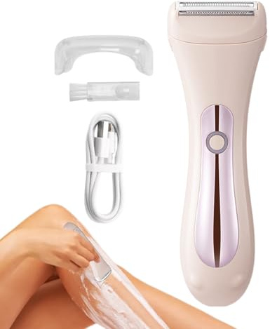 Épilateur Bikini Femme - Rasage Corporel Rechargeable - Rasoir Personnel pour les Femmes | Idéal pour le Voyage les Vacances la Salle de Bain et les Toilettes