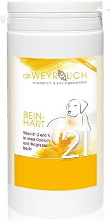 Dr.Weyrauch Nr. 21 Beinhart | 180 Kapseln | Ergänzungsfuttermittel für Hunde | Mit Calcium & Magnesium