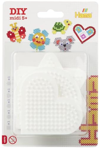 Hama Midi Blister PM petites plq héxa,coeur, étoile 