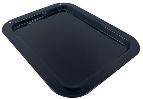 Great British Bakeware Vitreous Enamel Roasting Tray 36.2cm, Oven & Baking Trays, Heavy Duty Vitreous Enamel Roasting Tin Bakeware, Baking Tin, Made in England, Scratch Resistant