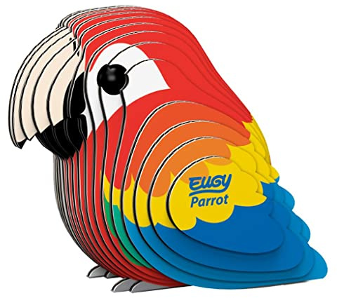 EUGY Eco-Friendly 3D Paper Puzzle (Parrot)