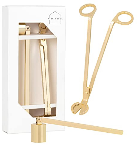 Airy Abode Candle Wick Trimmer and Candle Snuffer Accessory Set – Pick Your Color