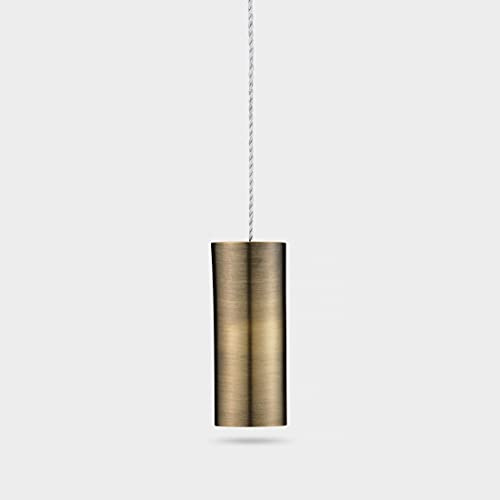 Pushka Home Contemporary Brushed Solid Brass Aged Antique Gold Cylindrical Bathroom Toilet Ceiling Fan Light Pull Handle