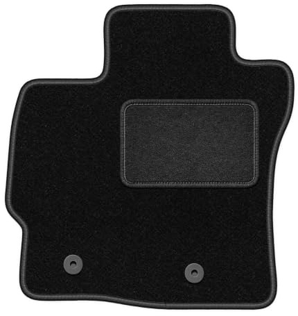 Velours-Fahrermatte passend für Toyota Verso FL 2013-2019, Schwarz, LUX | passend für Minivan; Velours-Teppich (Polypropylen), ca. 6,5 mm; rutschfest, vormontierte Befestigungen (Typ TL)