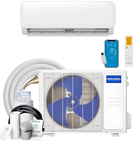 MRCOOL 18000 BTU 230V Ductless Inverter Mini Split Air Conditioner & Heat Pump System, Easy Pro Series - Wall-Mounted AC Unit w/Heating and Cooling for Home, Office & Commercial Space
