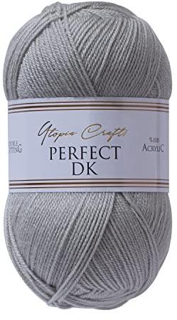 Utopia Crafts DK Double Knitting Yarn 100g (Grey)