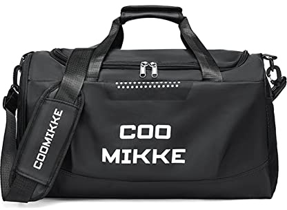 FANDARE Donna Borsone da Viaggio Uomo Borse da palestra Borsoni da palestra Sportiva Tote da viaggio Borsa Sportiva Weekender Donna Uomo Piscina Palestra Borsa a Spalla Borsa a Tracolla Nero