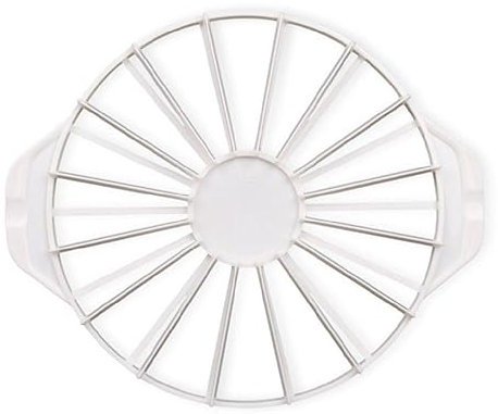 WUURAA Cortadores de pasteles para hornear pasteles domésticos 14/16 piezas cortador redondo igual marcador divisor herramienta para hornear blanco pastel cortador conjunto para boda plata