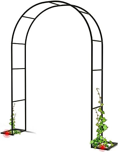 GueTTO Gartenbogen Rankhilfe Rosenbogen 200cm 180cm 160cm 140cm 120cm breit alle Rankpflanzen Rankbogen Spalier, Rosenbogen Aus Edelstahl, Gartenbogen Aus Metall,W240cm x H220cm