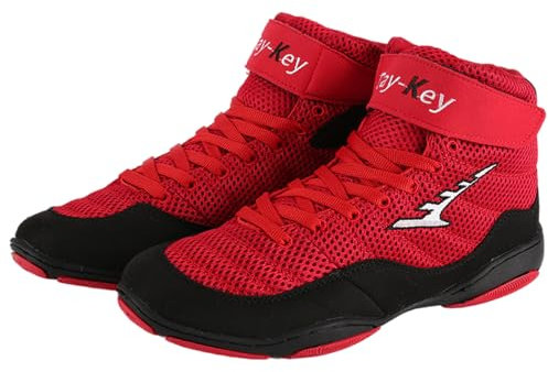 Zeihyeurus Ringerschuhe Kinder,Unisex Boxing Shoe,rutschfeste Ringerstiefel,Leichte Atmungsaktive,Komfort Und StabilitäT,Sport,Kampf,Fitness,Gewichtheben,Kampfsport,Boxstiefel