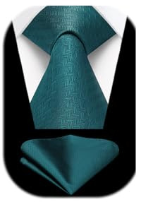 Enlision Corbatas Verde Hombre Modernas Conjunto Corbata y Pañuelo Corbatas Elegante Clásica Boda Fiesta Business
