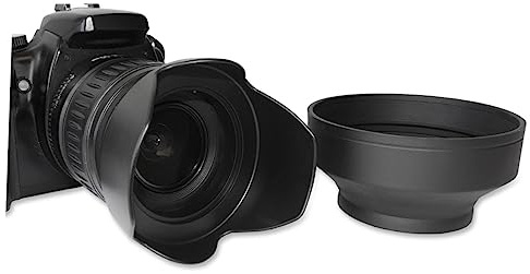 jojofuny Copriobiettivo 58mm per Obiettivo Fotocamera Dslr in Plastica Abs Durevole e Gomma con Panno per Pulizia