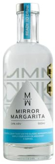 Mirror Margarita, original | Ready to drink premixed bottled cocktail made with premium agave Cazcabel Blanco Tequila | 50cl