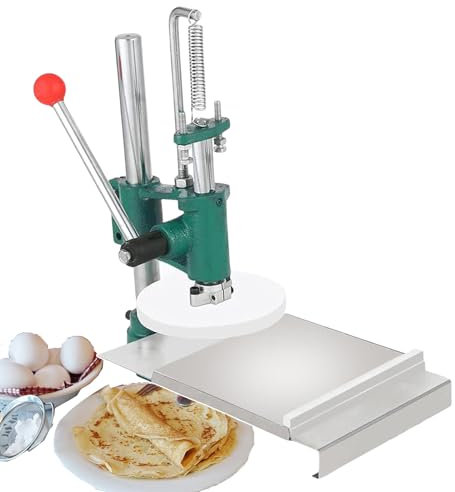 CAFIEDR 4,7-5,5 Zoll hausgemachte Pizzapressen, manuelles Burrito-Presswerkzeug, Teigpressmaschine mit Einstellbarer Höhe und Dicke, geeignet für Pizzateig, 12 cm (14 cm)(14 cm)