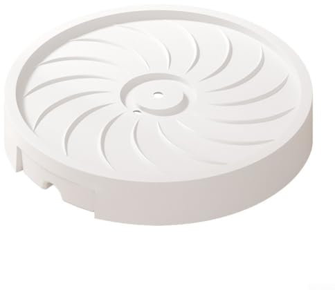 Vassoio a rullo per piante da interno con ruote girevoli per un posizionamento e una cura senza sforzo (bianco, 35 cm)