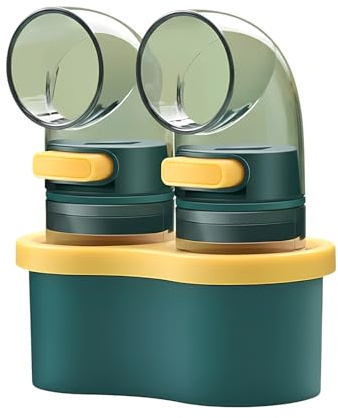 Zimoer 2 Distributori Spezie a Dosaggio Preciso con Base – 0,5g per Erogazione, Ricaricabile, HIPS/PP per Alimenti, Lavabile in Lavastoviglie, per Sale, Pepe