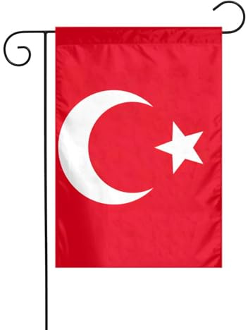 Bandiera della Turchia Stampa Decorazione Vacanza Fuori Bandiera di Natale Resistente allo sbiadimento Inverno Prato Portico Patio Decorazione Esterna