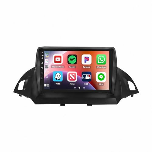 Bilnavigering för Ford Escape 2013-2018 Röststyrning, Gps-Navigering, Med Kamera, Dashcam, Wifi, Bluetooth Bilradio Stereo Gps Navi, 4 Kärna 1G＋32G