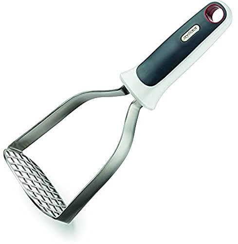 Zyliss E980096 Kartoffelstampfer, 34cm, Weiß/Grau, Für erstklassiges, feines und klumpenfreies Püree, 5 Jahre Garantie
