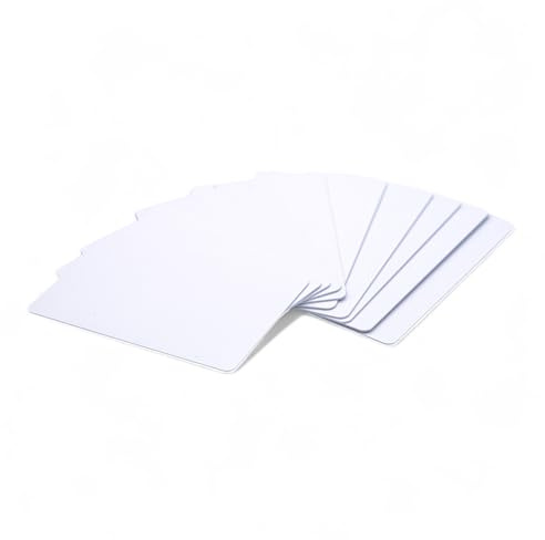 ALG ID Cards | Premium Blank White PVC Cards Plastic ID Cards (760 Micron, CR80) (10)