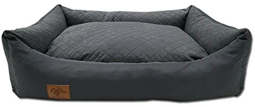 Odolplusz XXL - Hundebett für große Hunde - Hundekissen - Hundesofa mit Wendekissen | Bezug abnehmbar und waschbar (Graphit)