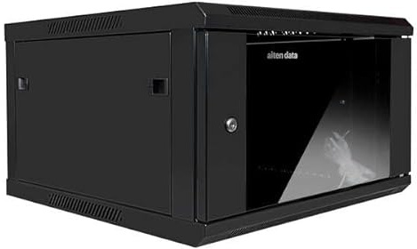 Aiten Data Armario Rack Mural 19 12U Medidas 600 x 450 x 650 mm Montado. Incluye Tornillos de Montaje y 2 Llaves para Cerradura Frontal