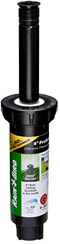 Rain Bird 1804APPR25 Pressure Regulating (PRS) Professional Pop-Up Sprinkler, Adjustable 0° to 360° Pattern, 8' - 15' Spray Distance, 4 Pop-up Height