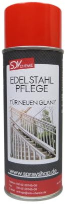SDV Chemie Edelstahlpflege Spray 1x 400ml | Edelstahlreiniger V2A Grillreiniger Edelstahl Pflegespray Schutz