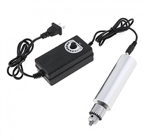 0.3-4mm Mini Electric Drill Micro Aluminum Hand Portable Handheld Drill Bits Puncher Rotary Tools DIY Kits, Speed Control Adjustment, Rotary Hand Press Drill for Resin, Wood, Plastic