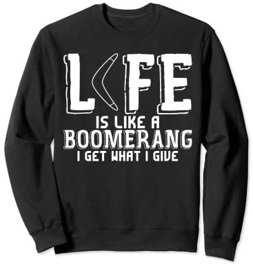Wurfsport Boomerang Witz Spruch Bumerange Bumerang Sweatshirt