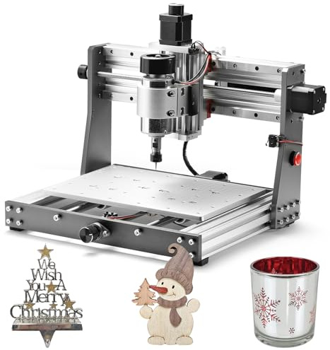 Genmitsu 3020-PRO MAX V2 CNC Router Machine for Metal Carving and More, GRBL Offline Controller, with Limit Switches & Emergency-Stop, XYZ Effective Working Area 300 x 205 x 78mm