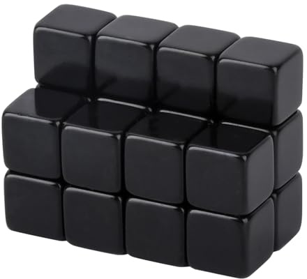 MIN CI 20 Stück Magnete für Magnettafel, 8x8x8mm Mini Magnet Stark Magnets Kleine, Schwarz Neodym Magneten Starke Magnete Tafelmagnete Kühlschrank Magnet