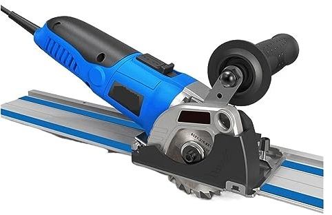 Mini Circular Saw 500W Cut Track Cutting Wood Metal Tile Cutter 3 Blades Electric Saw Power Tool (Size : 500W Mini Saw-Set1)