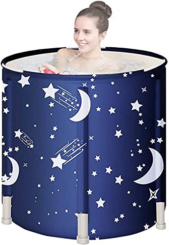 Baignoire spa portable pliable en mousse chaude avec oreillers pour petits espaces – Baignoire à glace pour se détendre sur pied