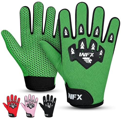 WFX Kids Bike Gloves for Young Riders, Protective Motocross Gloves with Secure Grip, Essential Dirt Bike, BMX & MTB Gloves for Kids