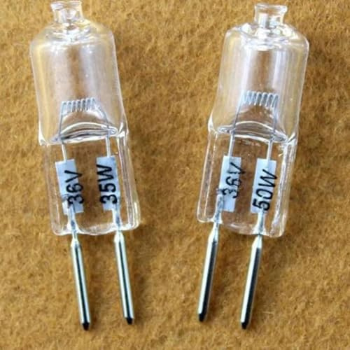 WYLIELAMSH 5Pcs GU5.3 36V 35W 50W Bombilla de trabajo de torno Bombilla de instrumento Bulbo de bombilla halógena 36V-50W