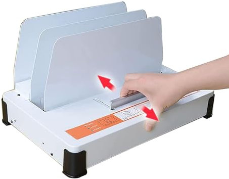 HEGGMKK Thermobindegerät A4, GLEICHMÄSSIGE HEIZUNG, SCHNELLES BINDEN, Max. Stärke: 1-55 Mm, 500 Blatt Kapazität, Fürs Büro, Für Verträge, Berichte