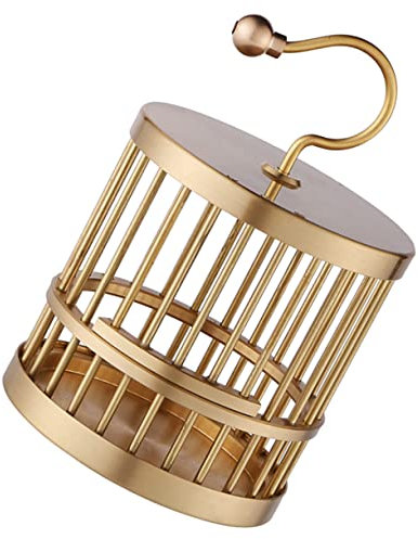 Zerodeko Messing Vogelkäfig Ornamente Vintage Stil Wohnkultur Vogelkäfig Statue Käfig Schmuck