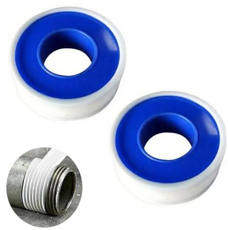 TRUMIZON PTFE Tape Pipe Slealant Seal Plumbing Tape, Waterproof White Plumbers Tape to Stop Leaks 10m x 12mm x 0.075mm (2 Pack)