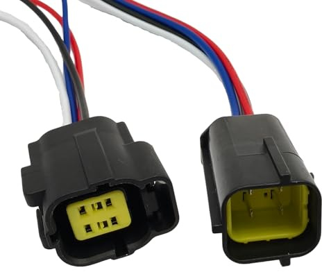 winwill Set di 3 connettori elettrici impermeabili a 4 poli, 1,8 mm, per auto, moto, camion, barche, rimorchi