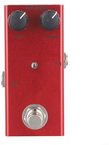 Portable Guitar Effects Pedal with Distortion Delay Chorus Tremolo Overdrive and Digital Analog Modes for Electric Guitar Compatible with 9V Power Supply(E)